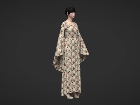 Elf Dress 3D Model