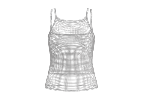 Double Layer Tank Top Model 3D