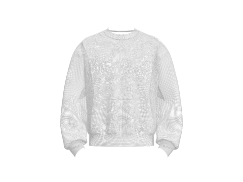 Male Oversized Sweatshirt Modelo 3D