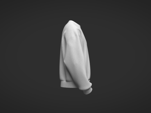 Male Oversized Sweatshirt Modelo 3D