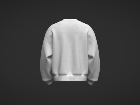 Male Oversized Sweatshirt Modelo 3D