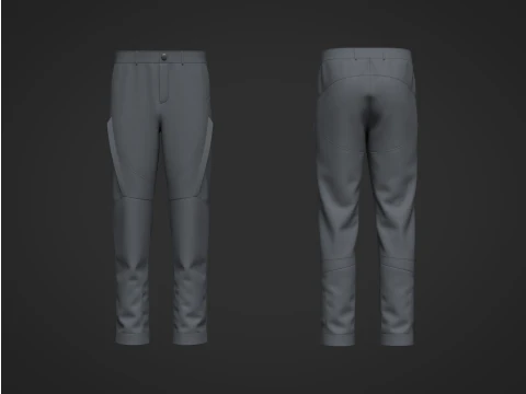 Cal&ccedil;a masculina para motocicleta Modelo 3D