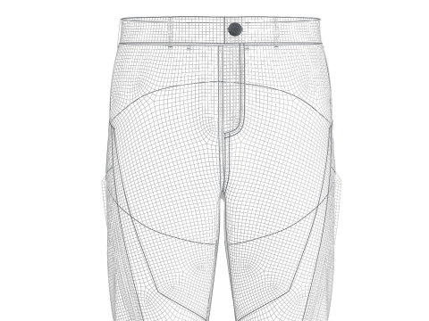 Male Motorcycle Pant Model 3D