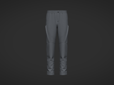 Male Motorcycle Pant Model 3D