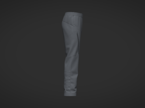Male Motorcycle Pant Model 3D