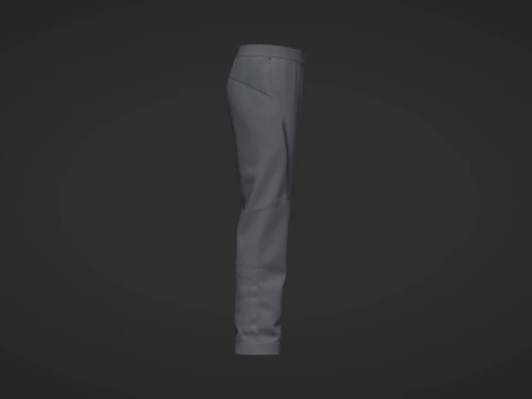 Male Motorcycle Pant 3D Model