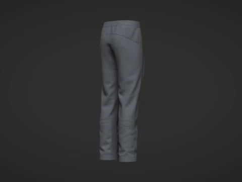 Male Motorcycle Pant 3D Model
