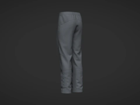 Male Motorcycle Pant 3D Model