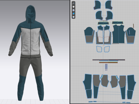 Mens Tracksuit 3D 模型