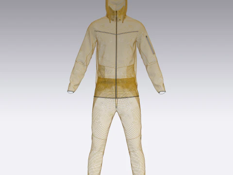 Mens Tracksuit 3D Model