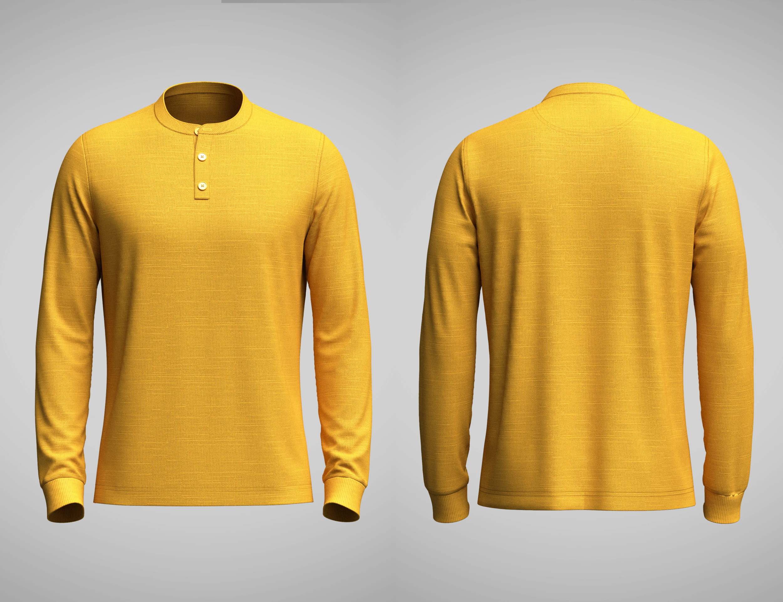 Mens Mandarin Collar Jersey 3D Model .c4d .max .obj .3ds .fbx .stl .blend