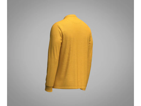 Mens Mandarin Collar Jersey 3D Model