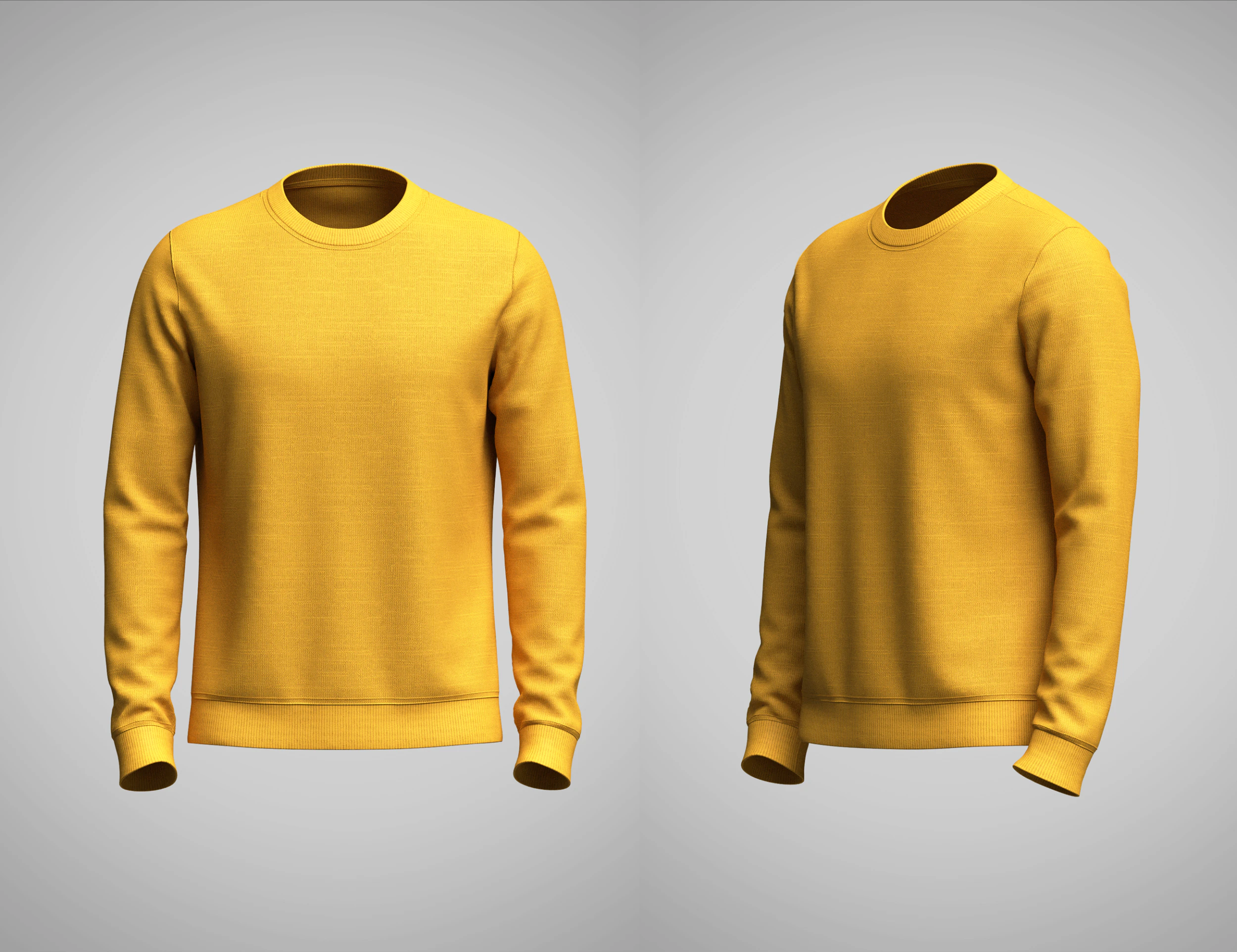 Mens Sweatshirt 3D Model .c4d .max .obj .3ds .fbx .stl .blend