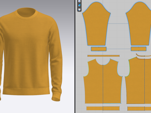 Mens Sweatshirt 3D Модель