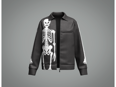 Male Skeleton Jacket 3D Model