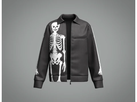男性スケルトンジャケット 3Dモデル