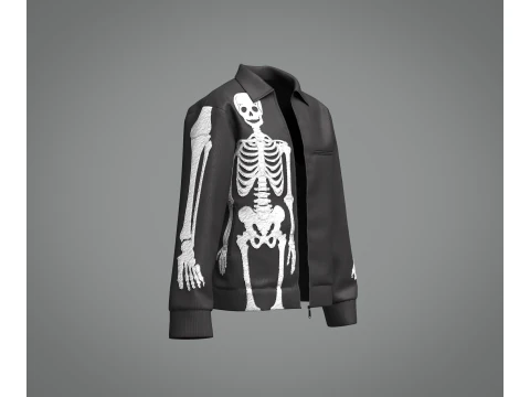 Male Skeleton Jacket 3D Model
