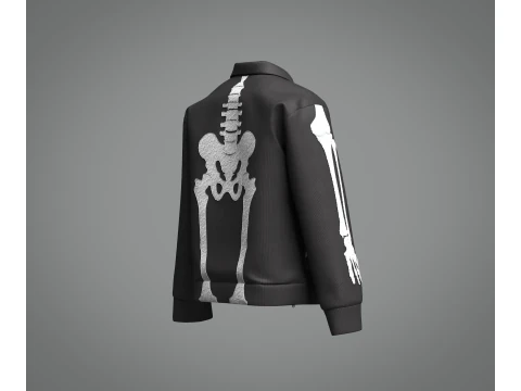 Male Skeleton Jacket 3D Model