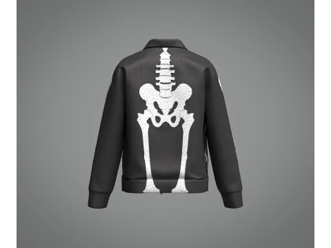 Male Skeleton Jacket 3D Model