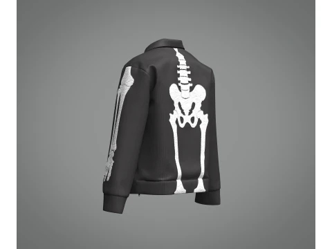 Male Skeleton Jacket 3D Model