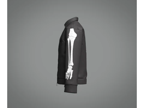 Male Skeleton Jacket 3D Model