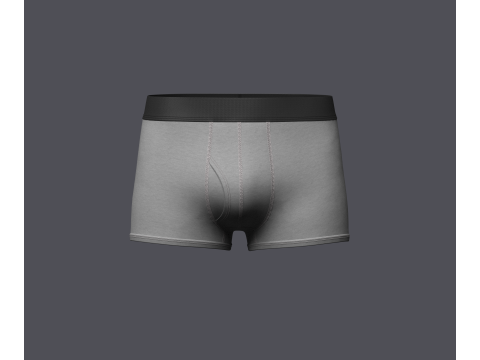 Mens Boxer Brief With Pouch 3D-Modell