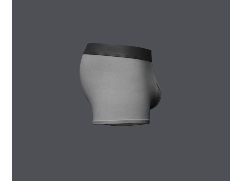 Mens Boxer Brief With Pouch 3D-Modell