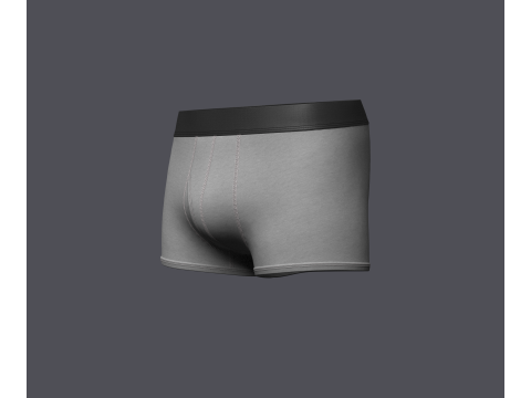 Mens Boxer Brief With Pouch 3D-Modell