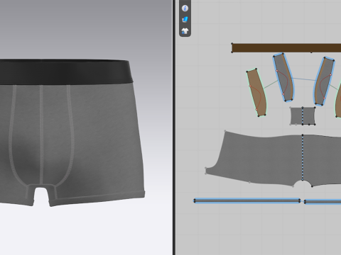 Mens Boxer Brief Model 3D