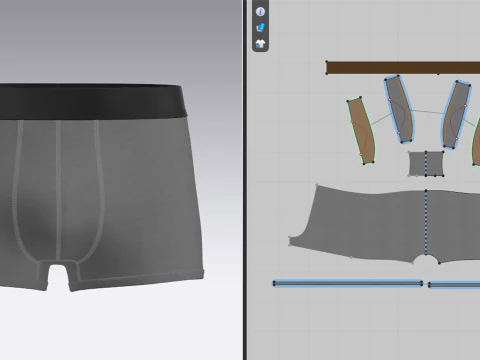 Mens Boxer Brief 3D Model