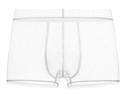 Mens Boxer Brief 3D Model