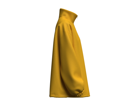 Womens Oversized Zipper Jacket 3D-Modell