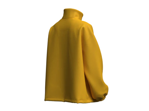 Womens Oversized Zipper Jacket 3D Model