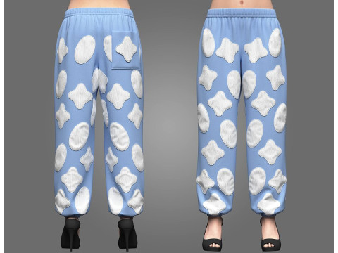 Womens Patch Jogger 3Dモデル