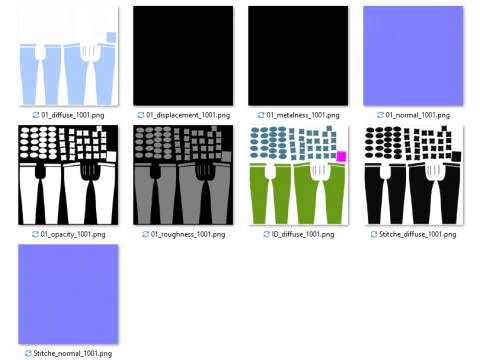 Jogger feminino com patch Modelo 3D