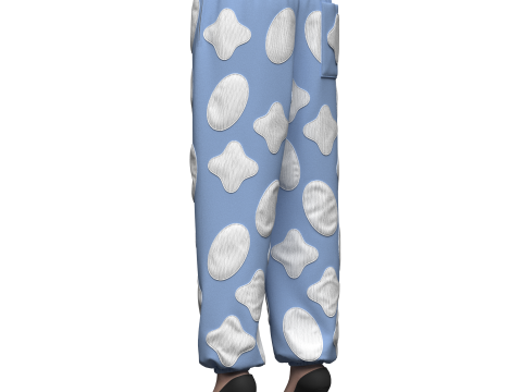 Womens Patch Jogger Model 3D