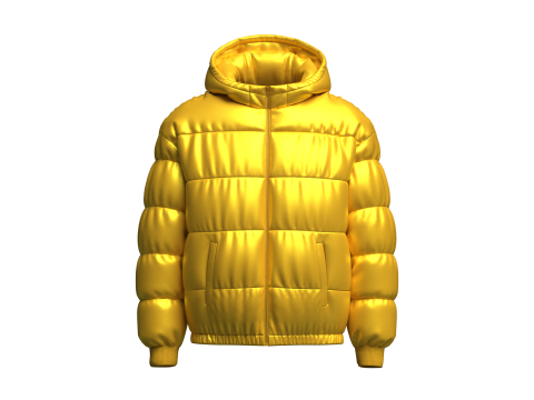 Mens Puffer Jacket 3D Model
