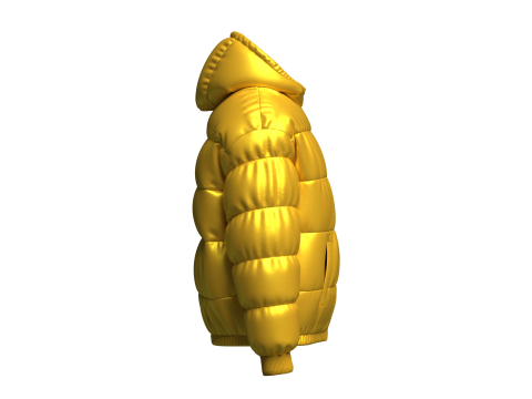 Mens Puffer Jacket 3D Model