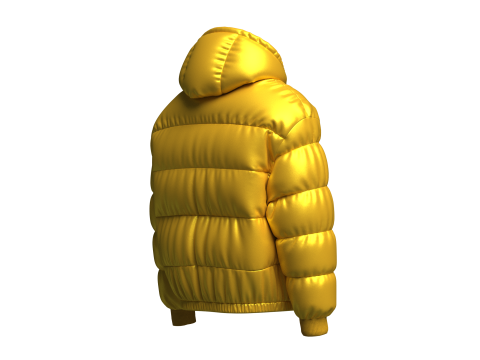 Mens Puffer Jacket 3D Model