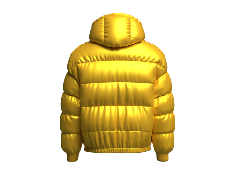 Mens Puffer Jacket 3D Model