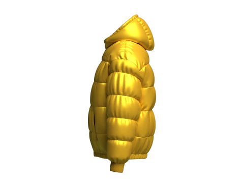 Mens Puffer Jacket 3D Model