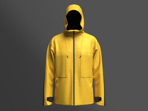 Mens Softshell Jacket 3D Модель