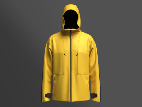 Mens Softshell Jacket 3D Model