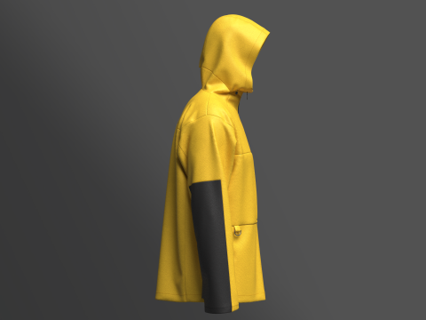 Mens Softshell Jacket 3D Модель