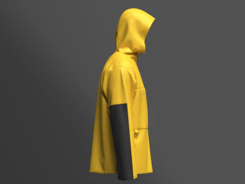 Mens Softshell Jacket 3D Model