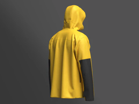 Mens Softshell Jacket 3D Model
