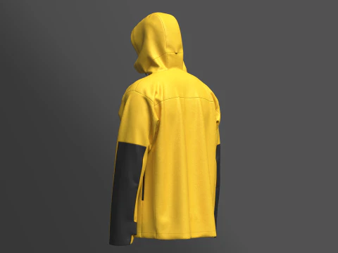 Mens Softshell Jacket 3D Model