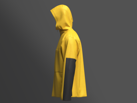 Mens Softshell Jacket 3D Модель