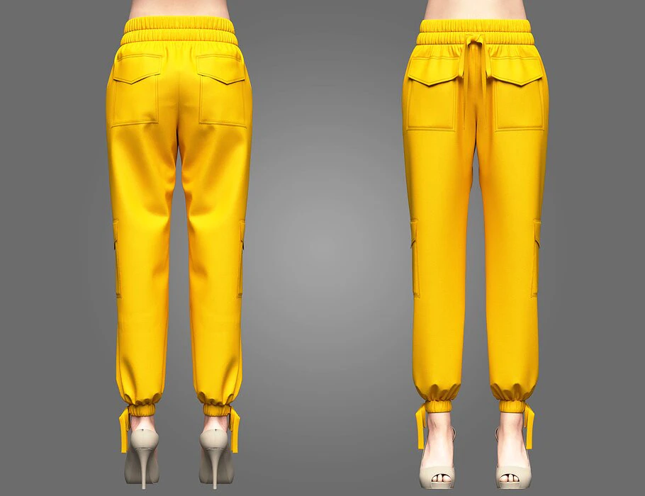 Womens Pant 3D Model .c4d .max .obj .3ds .fbx .stl .blend 