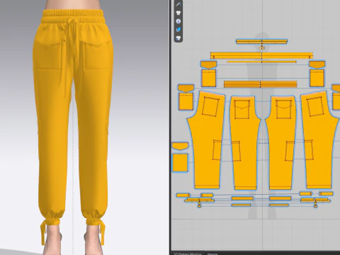 Womens Pant 3D Model